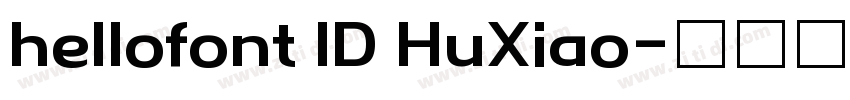 hellofont ID HuXiao字体转换